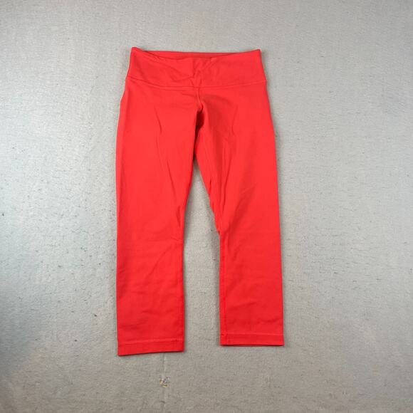 Lululemon Align High Rise Womens Sz 6 Crop 21" Pants Red - Picture 1 of 10